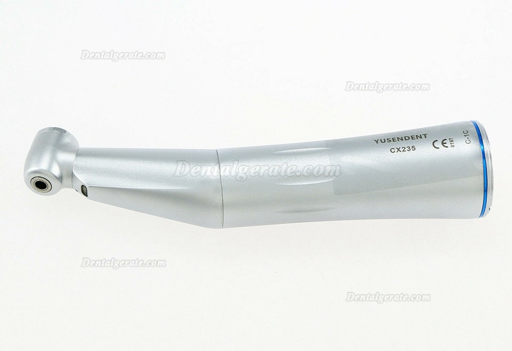 YUSENDENT CX235-1C Dental Innenwasser Blau Winkelst&uuml;ck Faseroptik Edelstahlk&ouml;rper Handst&uuml;ck E Type
